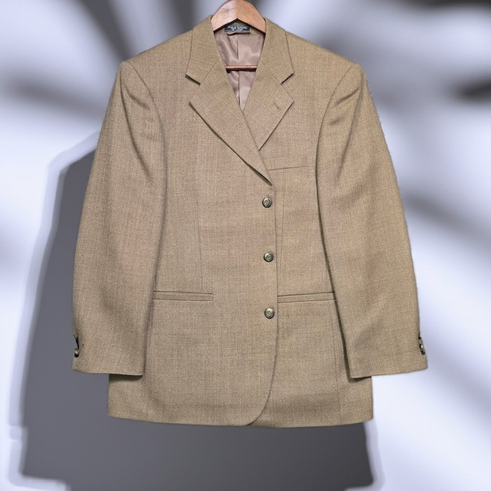 Bernhard Altmann Brown Wool‎ Sport Coat Blazer 43R Couture Quiet Luxury